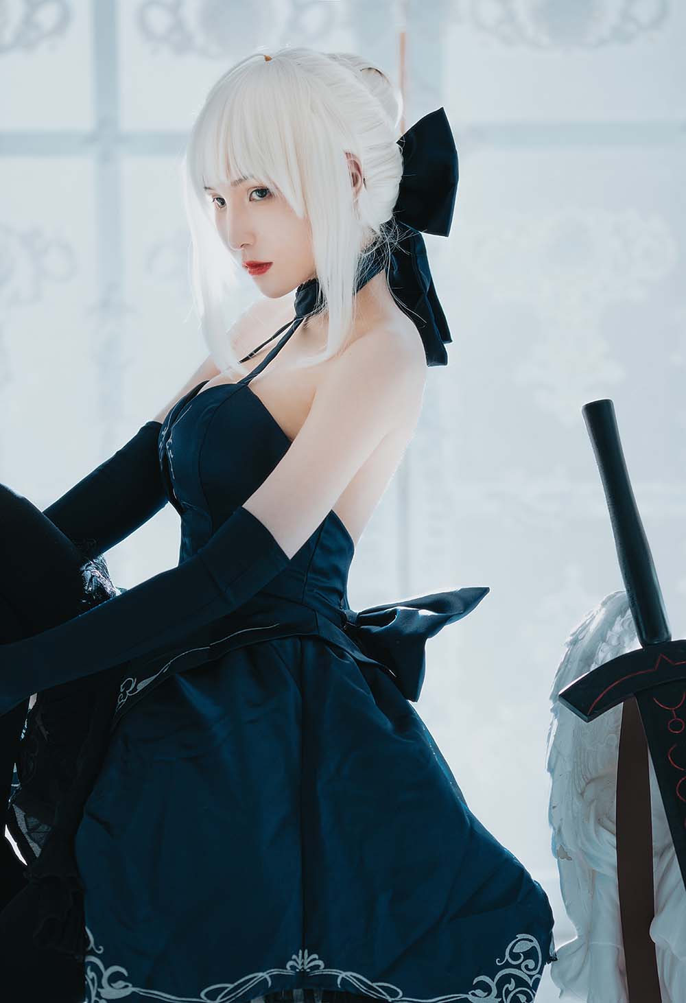 Vams子 – 黑贞 Cosplay-第1张