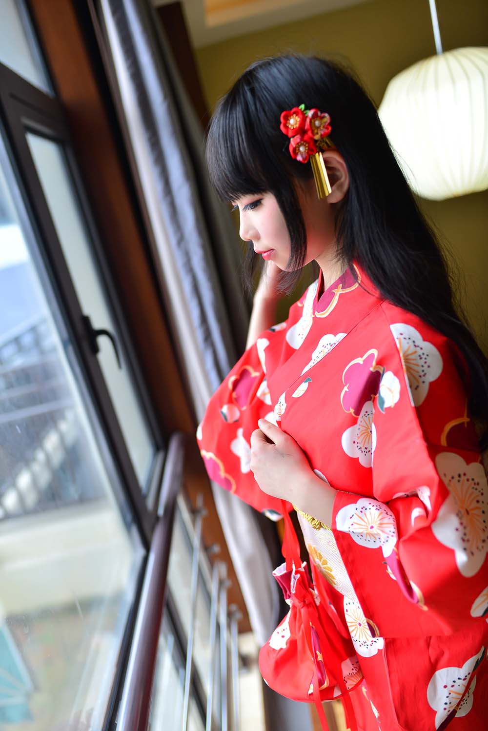 雪琪 – 和服 Cosplay-第1张