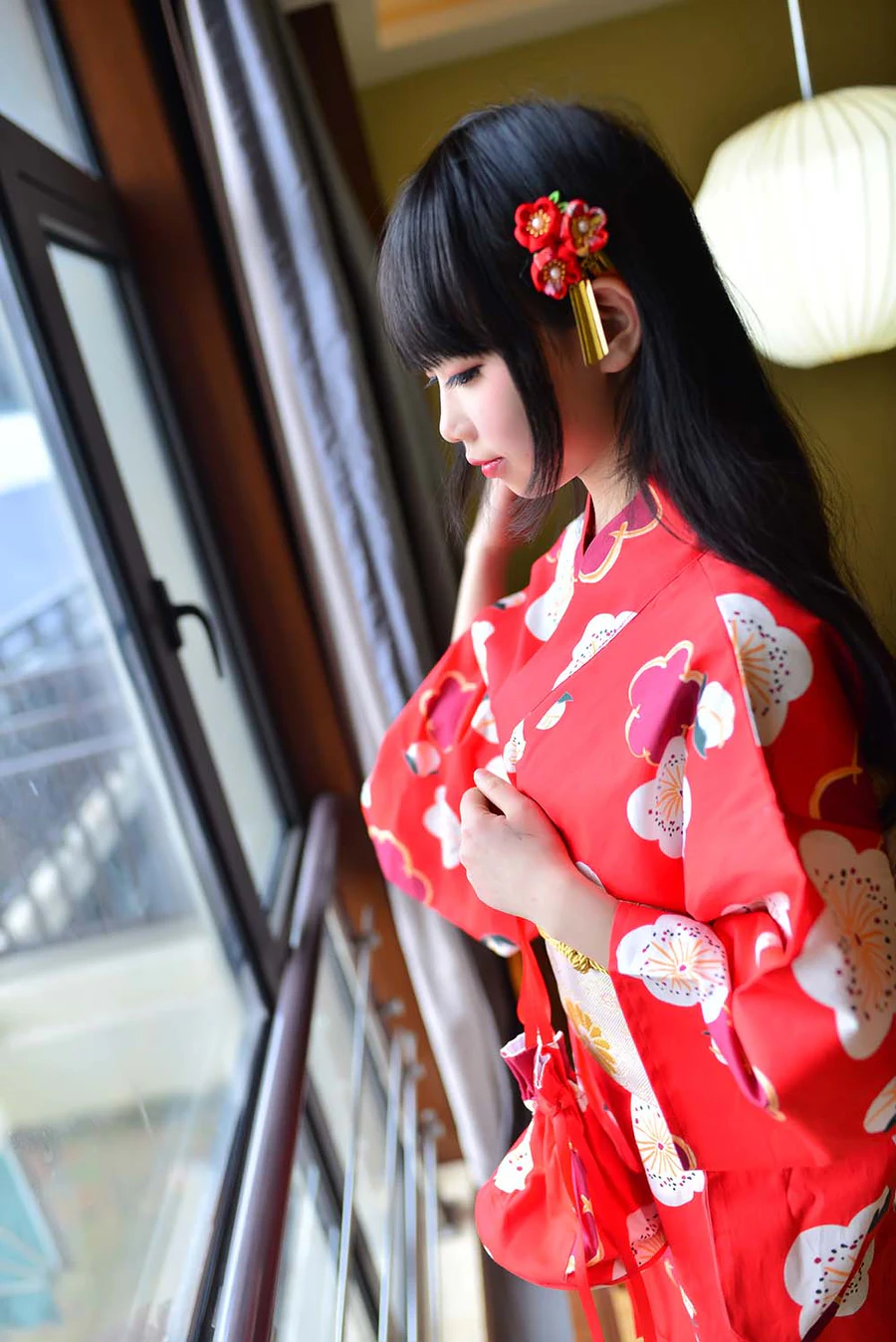 雪琪 – 和服 Cosplay-第1张