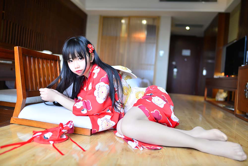 雪琪 – 和服 Cosplay-第2张