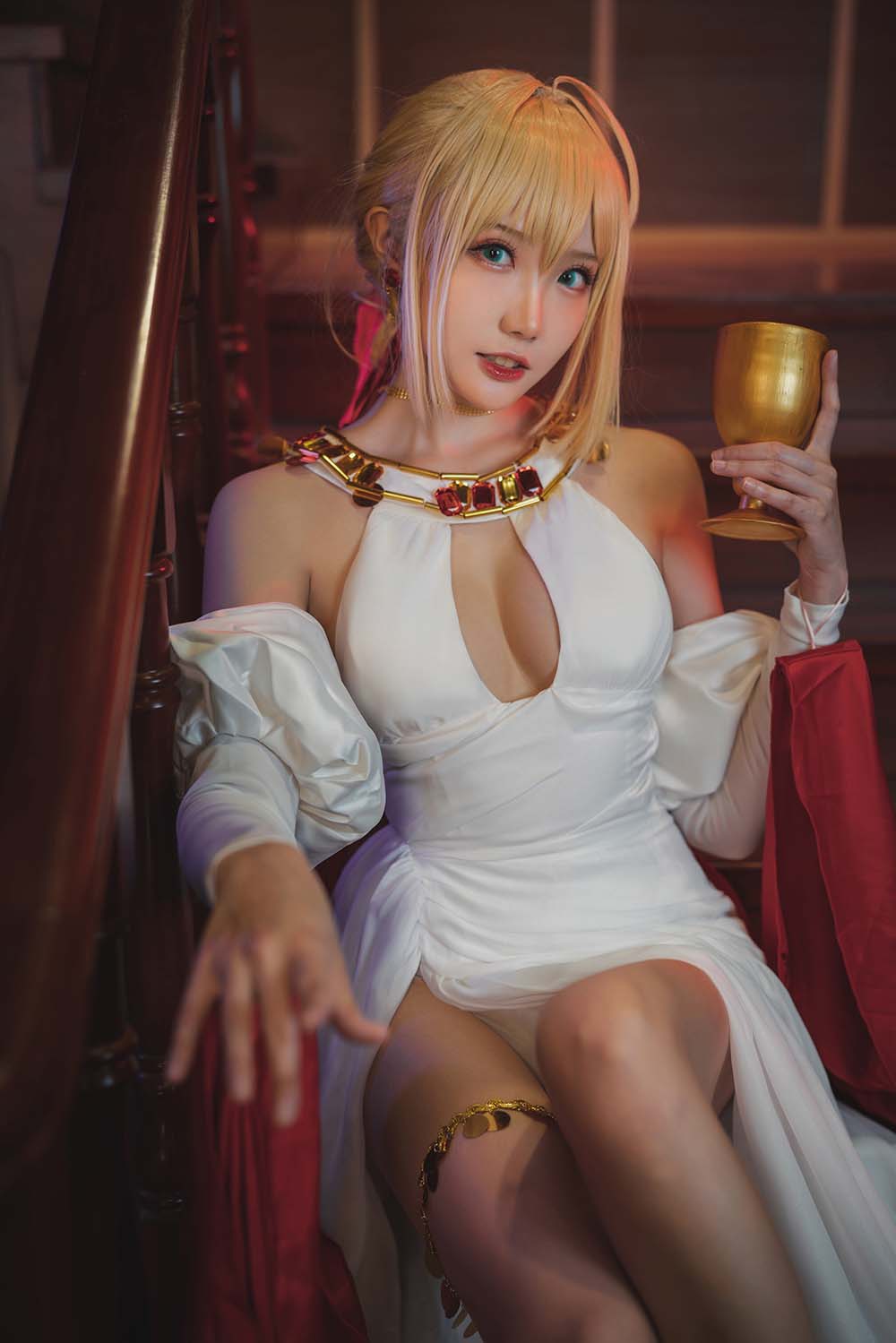 瓜希酱 – 尼禄英灵正装 Cosplay-第1张