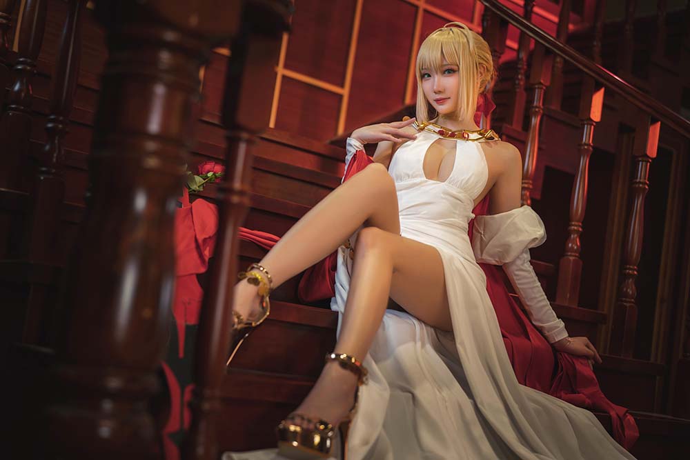 瓜希酱 – 尼禄英灵正装 Cosplay-第2张
