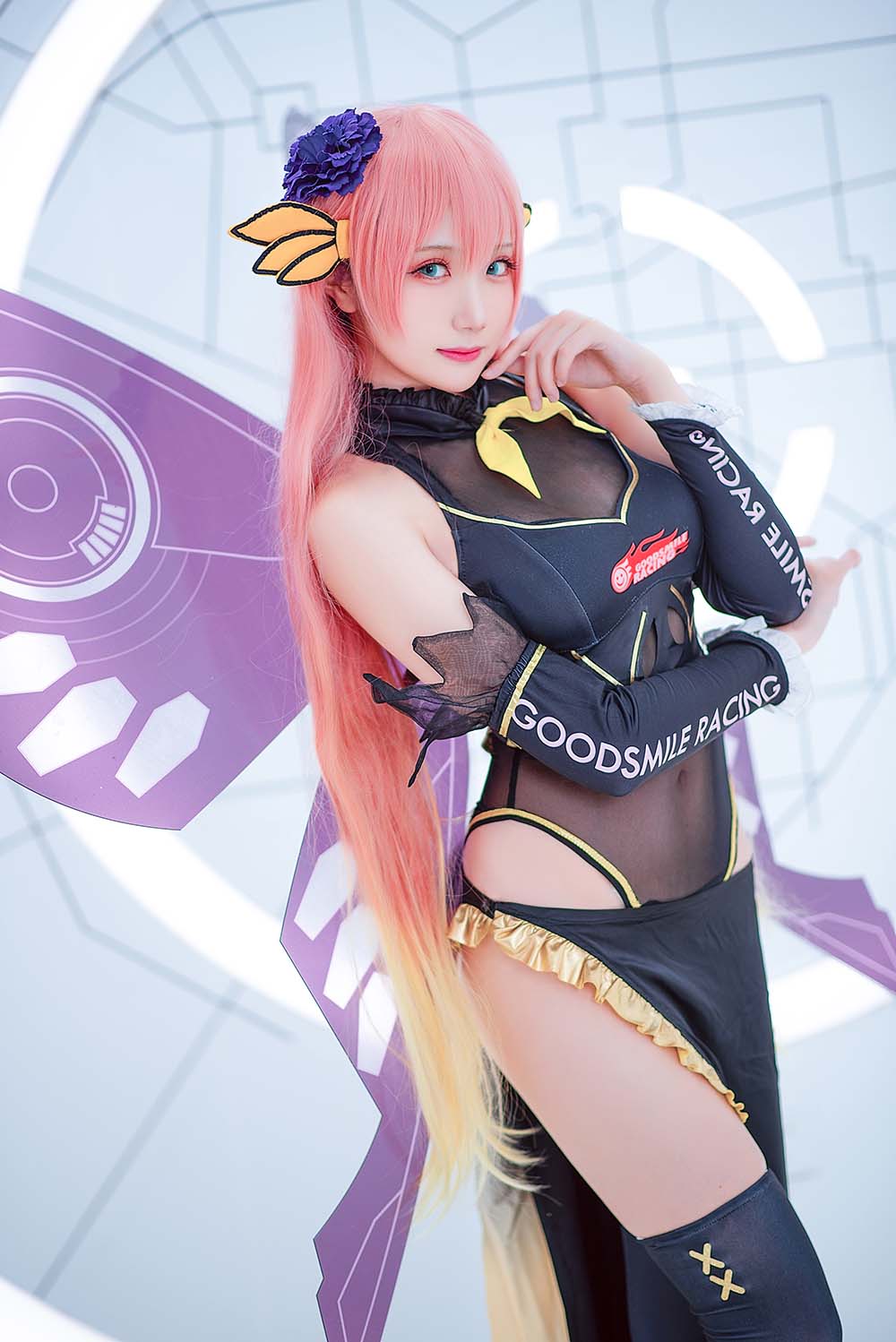 瓜希酱 – LUKA 赛车 Cosplay-第1张
