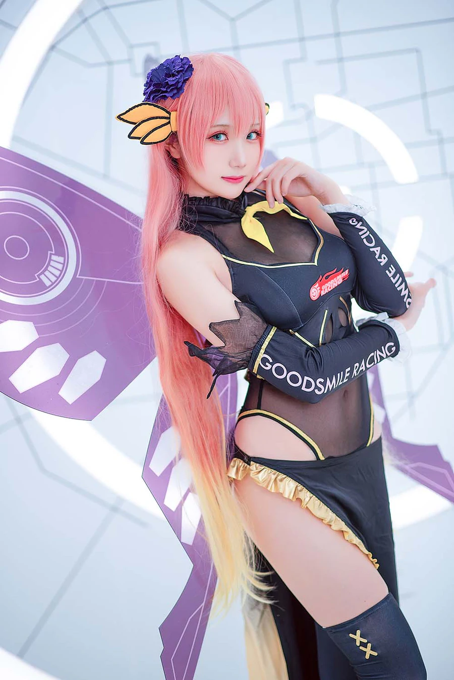 瓜希酱 – LUKA 赛车 Cosplay-第1张