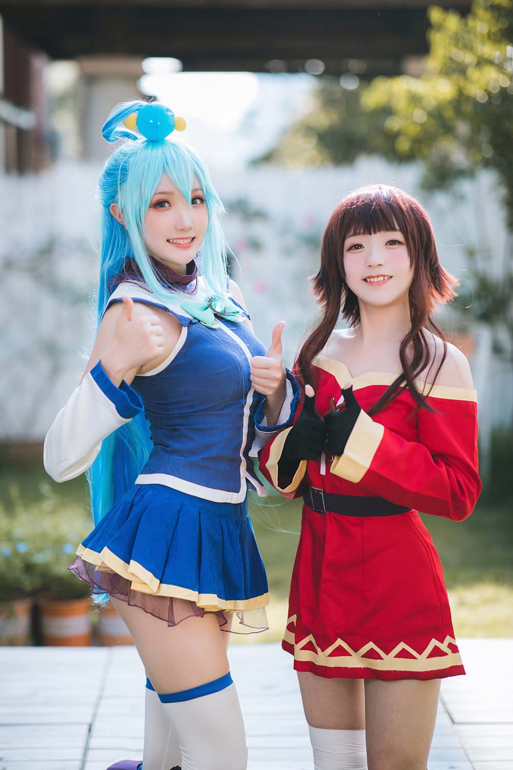 瓜希酱 – 阿库娅单人+与惠惠双人 Cosplay-第2张