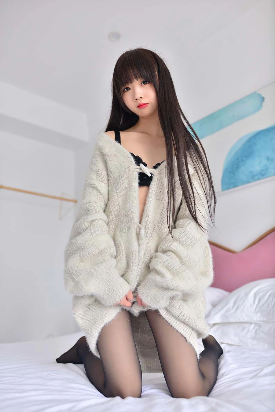 雪琪 – 毛衣少女 Cosplay-第2张