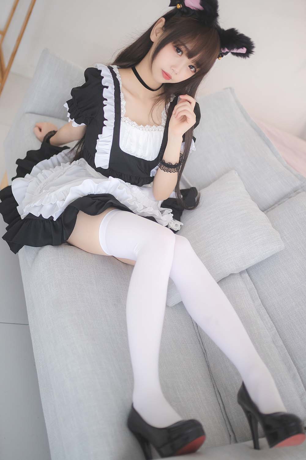 雪琪 – 女仆普通版 Cosplay-第1张