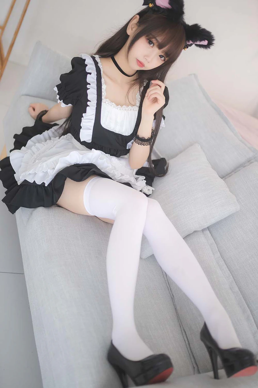 雪琪 – 女仆普通版 Cosplay-第1张