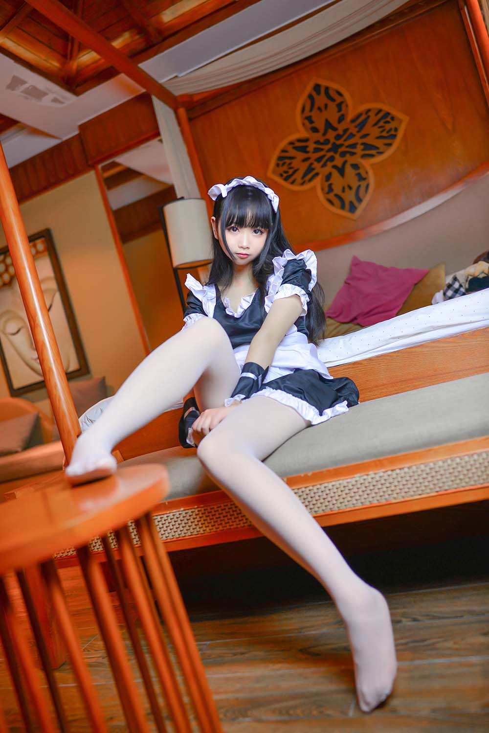 雪琪 – 女仆 Cosplay-第1张