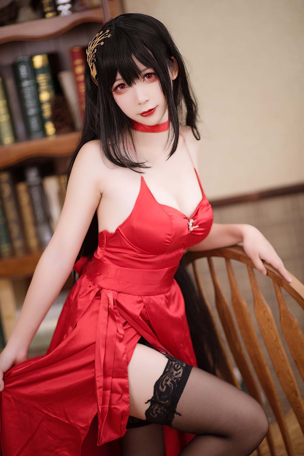 樱落酱w – 大凤礼服 Cosplay-第1张