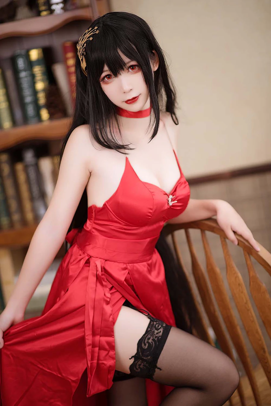 樱落酱w – 大凤礼服 Cosplay-第1张
