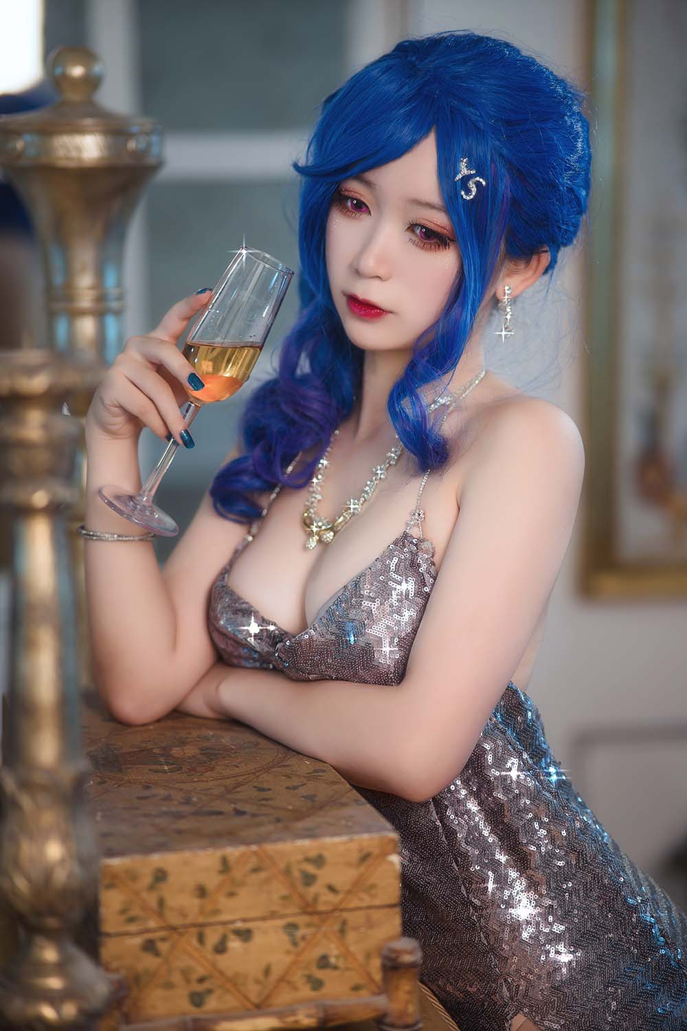 樱落酱w – 圣路易斯礼服 Cosplay-第1张