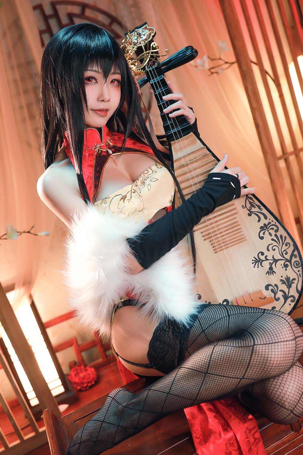 水淼aqua – 大凤新春旗袍 Cosplay-第1张