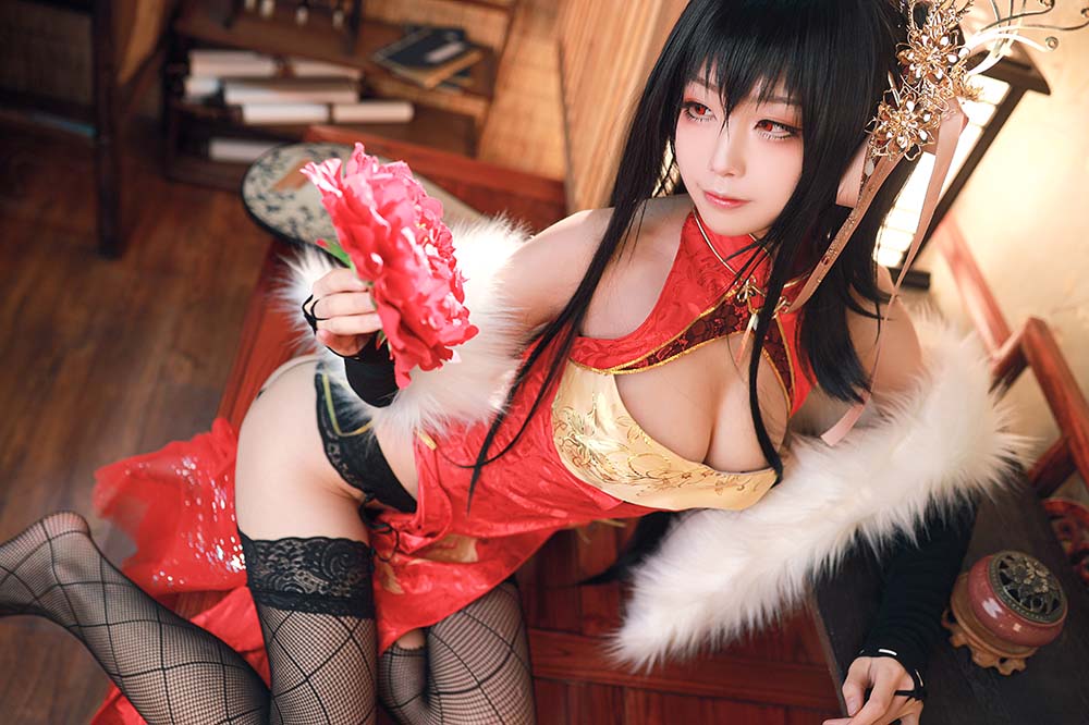 水淼aqua – 大凤新春旗袍 Cosplay-第2张