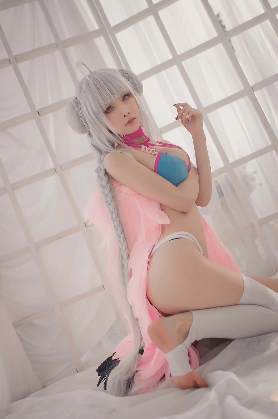 水淼aqua – 可畏 水着 Cosplay-第1张