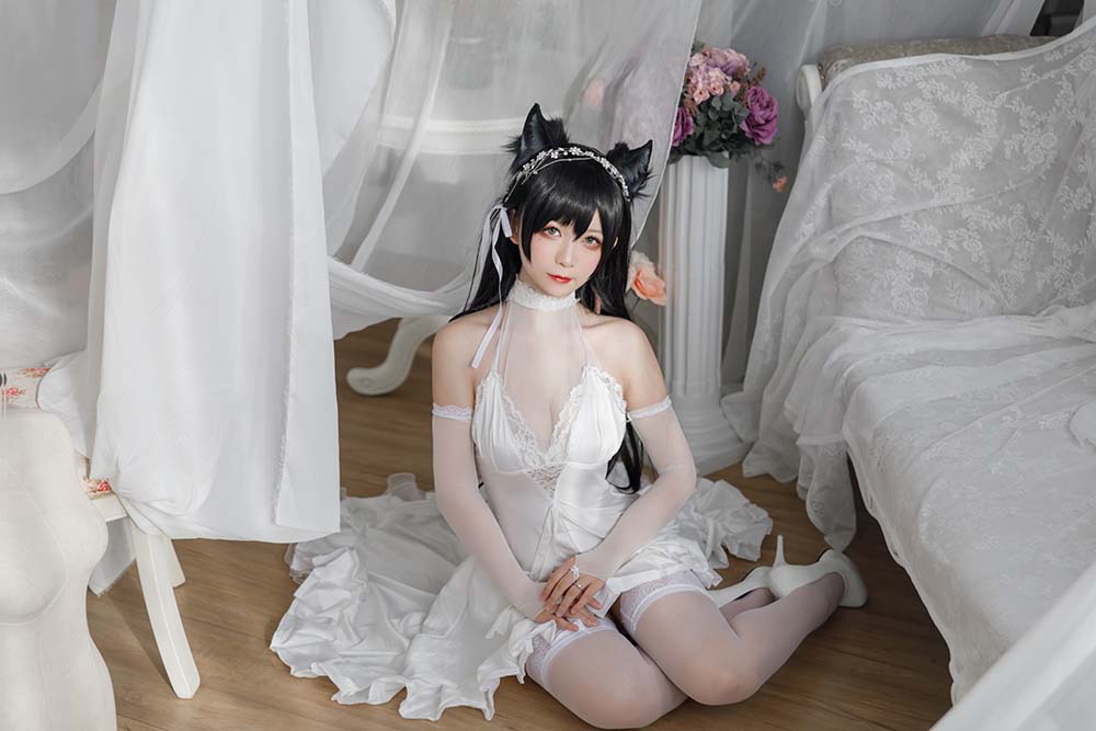 樱落酱w – 爱宕花嫁 Cosplay-第1张