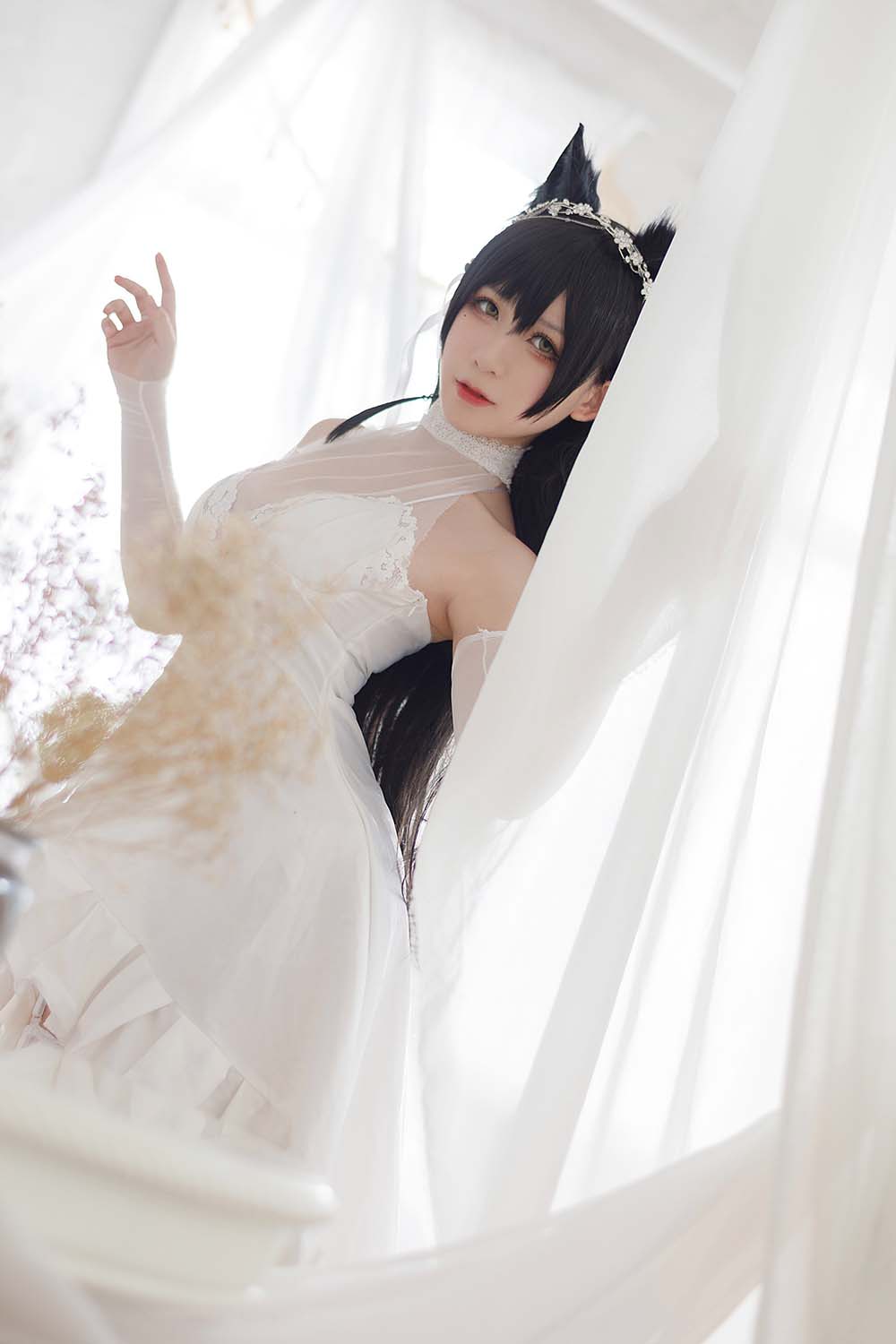 樱落酱w – 爱宕花嫁 Cosplay-第2张