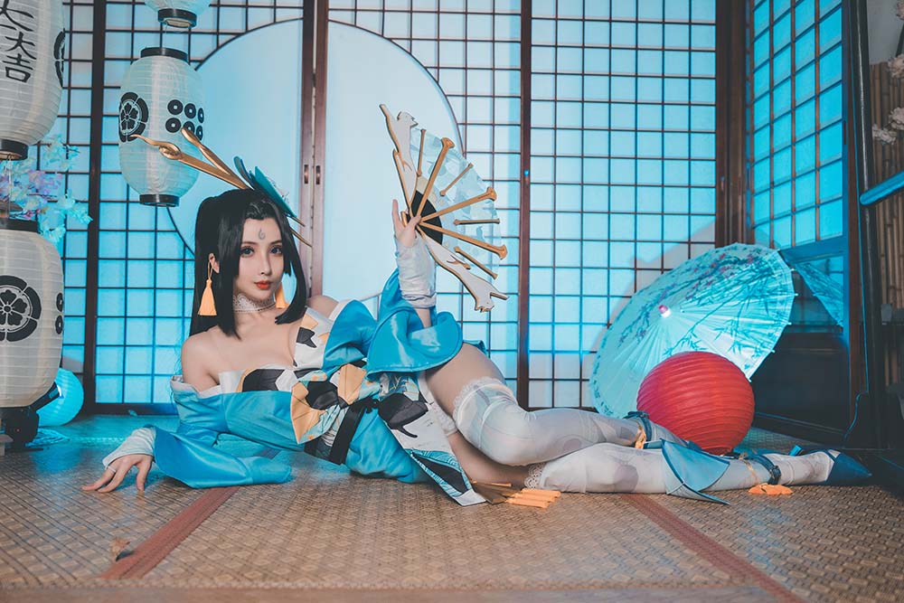 rioko凉凉子 – 不知火舞 魅语 Cosplay-第1张