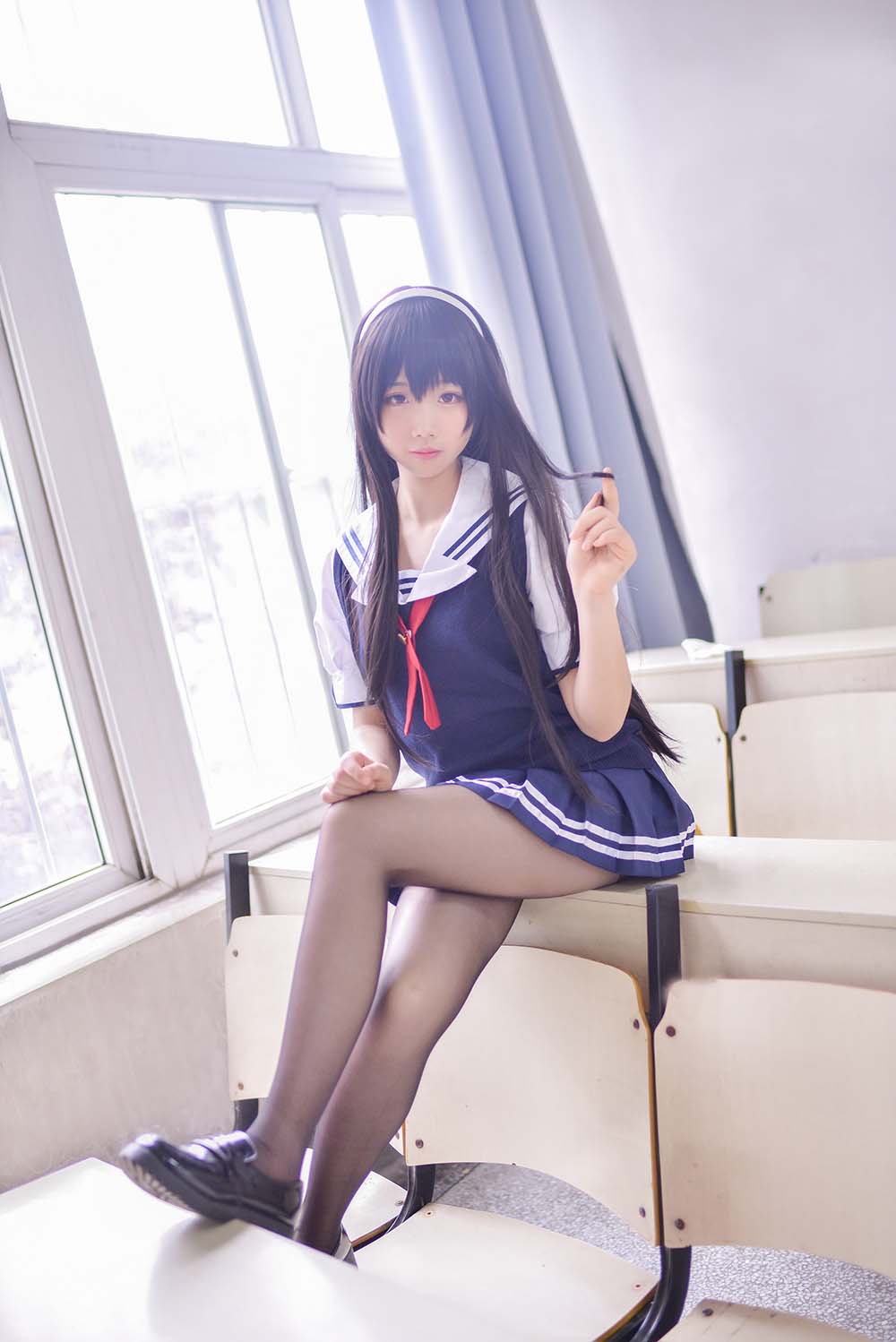 雪琪 – 之丘诗羽 Cosplay-第1张