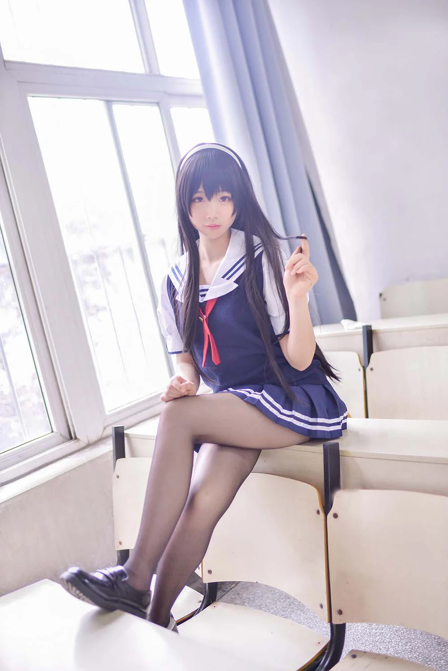 雪琪 – 之丘诗羽 Cosplay-第1张