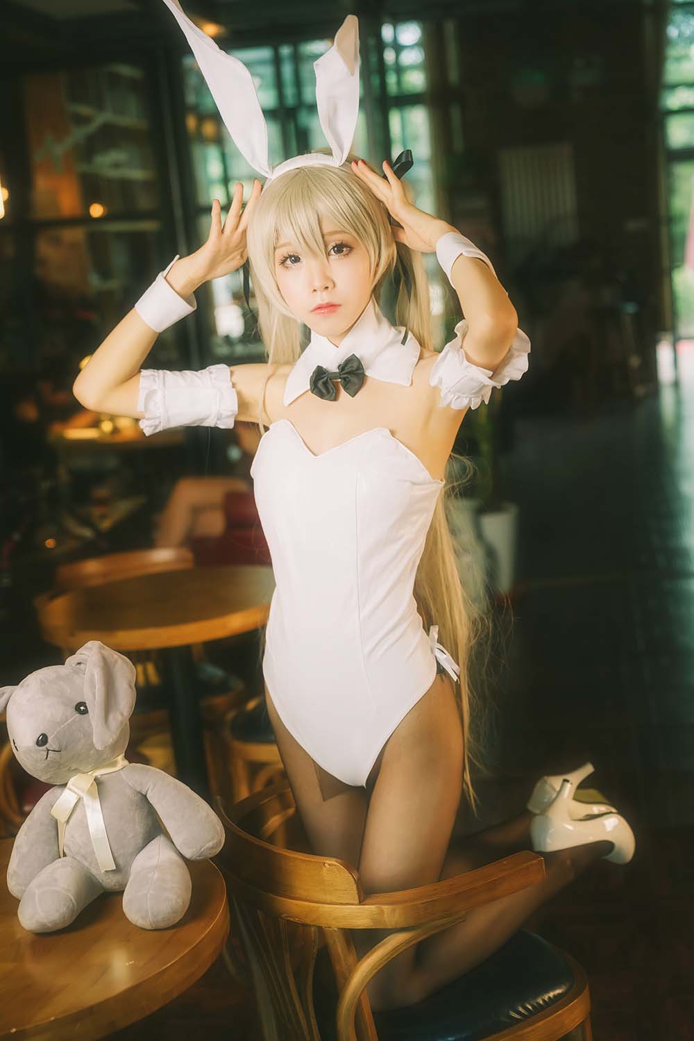水淼aqua – 穹妹兔女郎 Cosplay-第2张