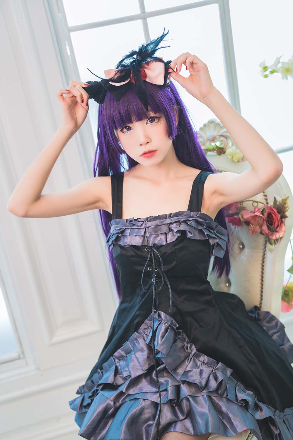 水淼aqua – 黑猫 冷门小礼服 Cosplay-第1张
