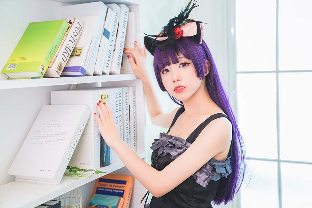 水淼aqua – 黑猫 冷门小礼服 Cosplay-第2张