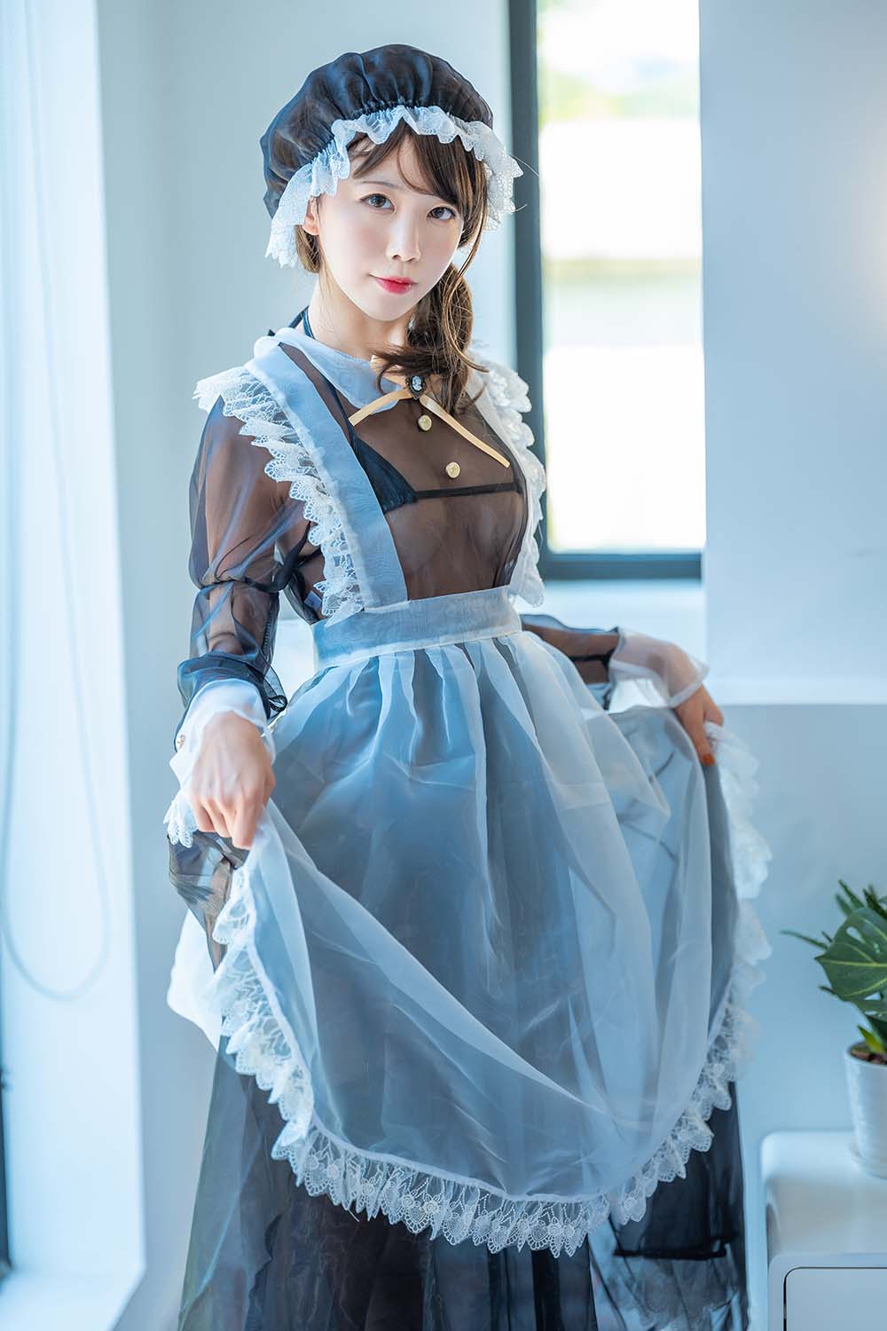 水淼aqua – 透明女仆 Cosplay-第1张