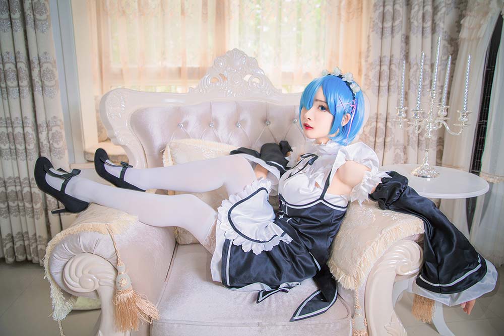 小野妹子w – Ram Rem（拉姆，雷姆） Cosplay-第2张