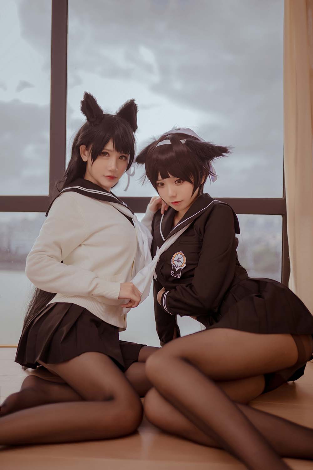 小野妹子w – 校服-&前羽 Cosplay-第1张