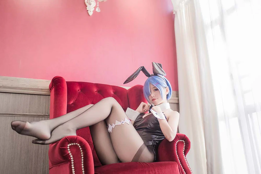 小野妹子w – 蕾姆黑丝 Cosplay-第1张