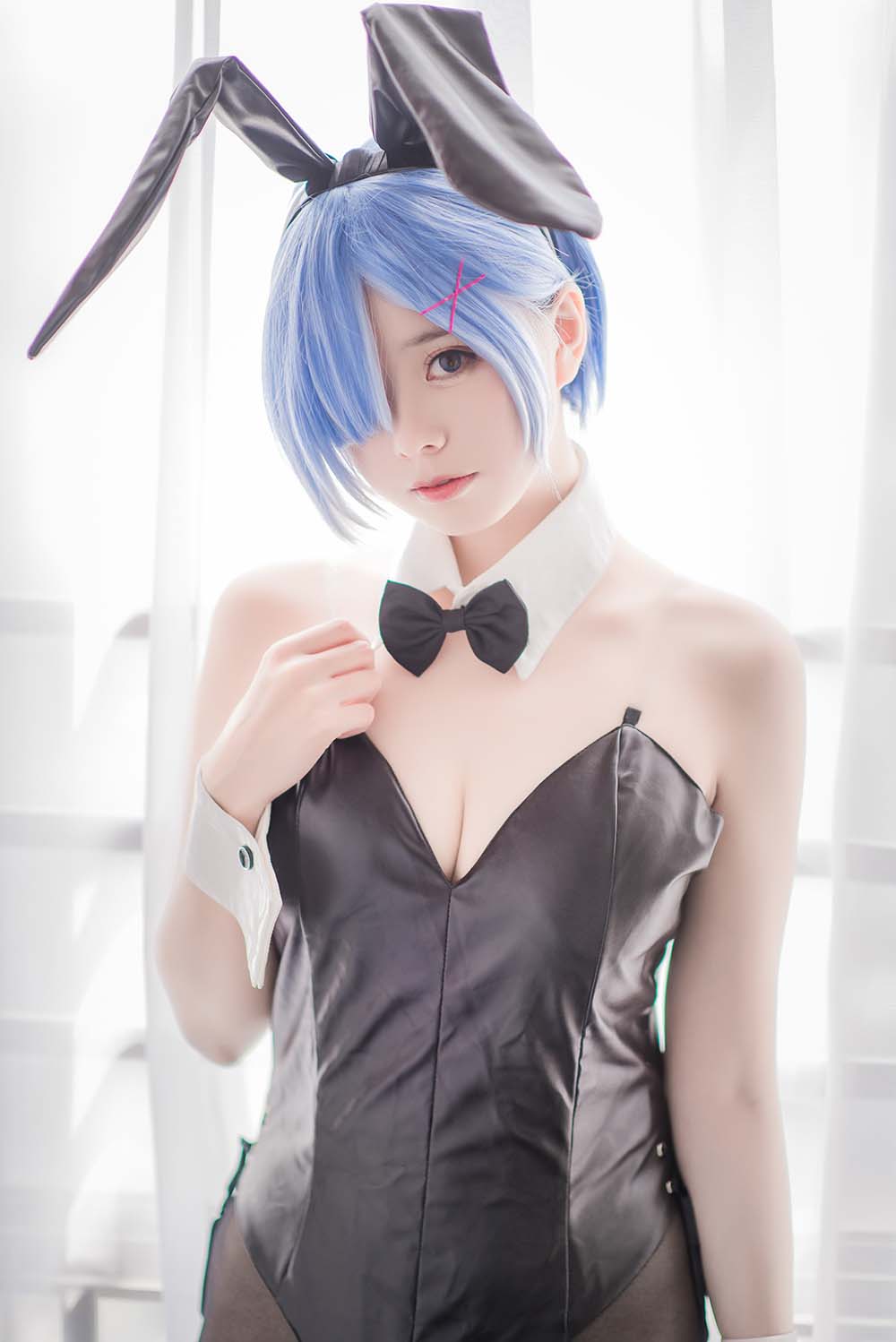 小野妹子w – 蕾姆黑丝 Cosplay-第2张