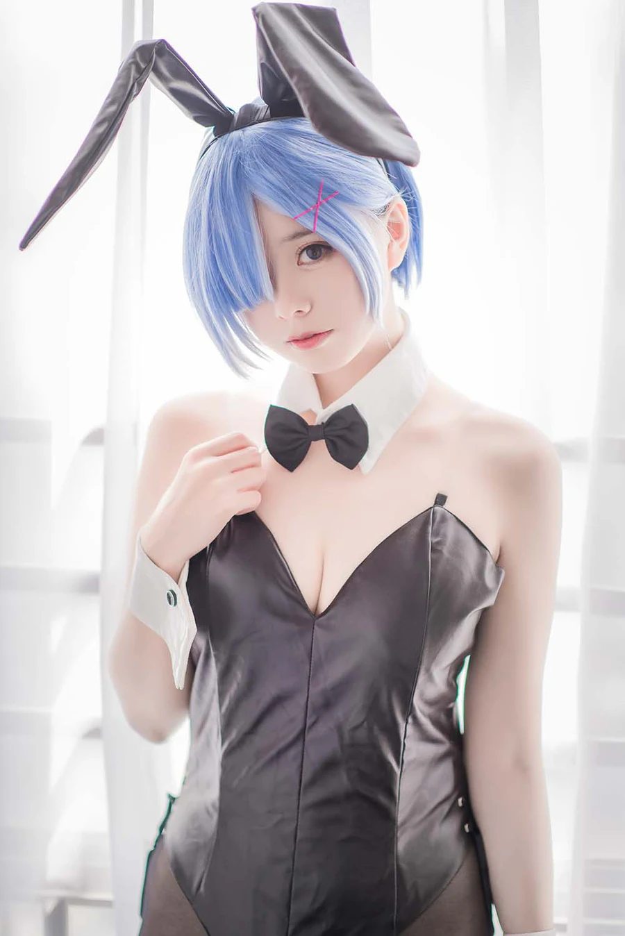 小野妹子w – 蕾姆黑丝 Cosplay-第2张