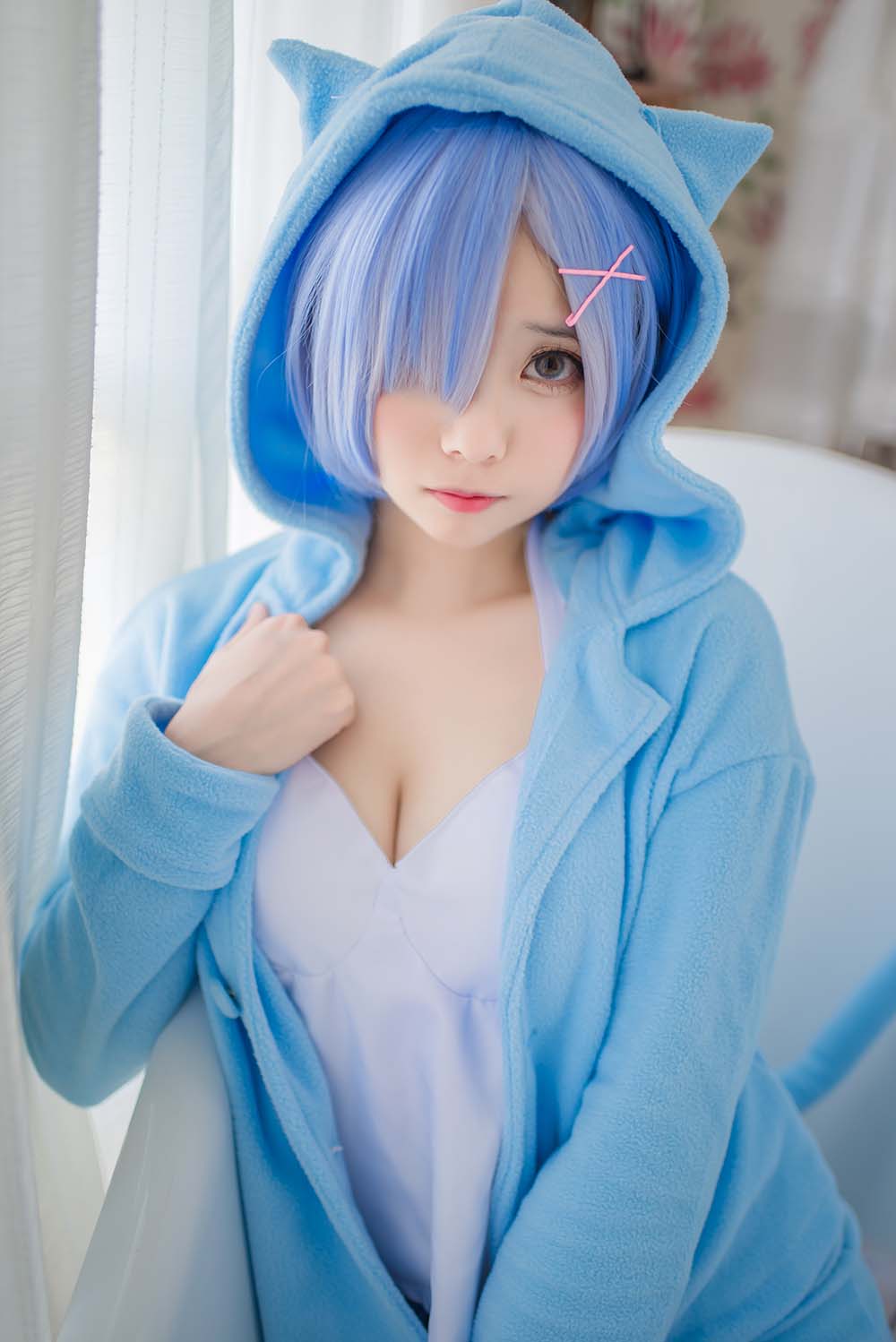 小野妹子w – 蕾姆-蓝色精灵 Cosplay-第1张