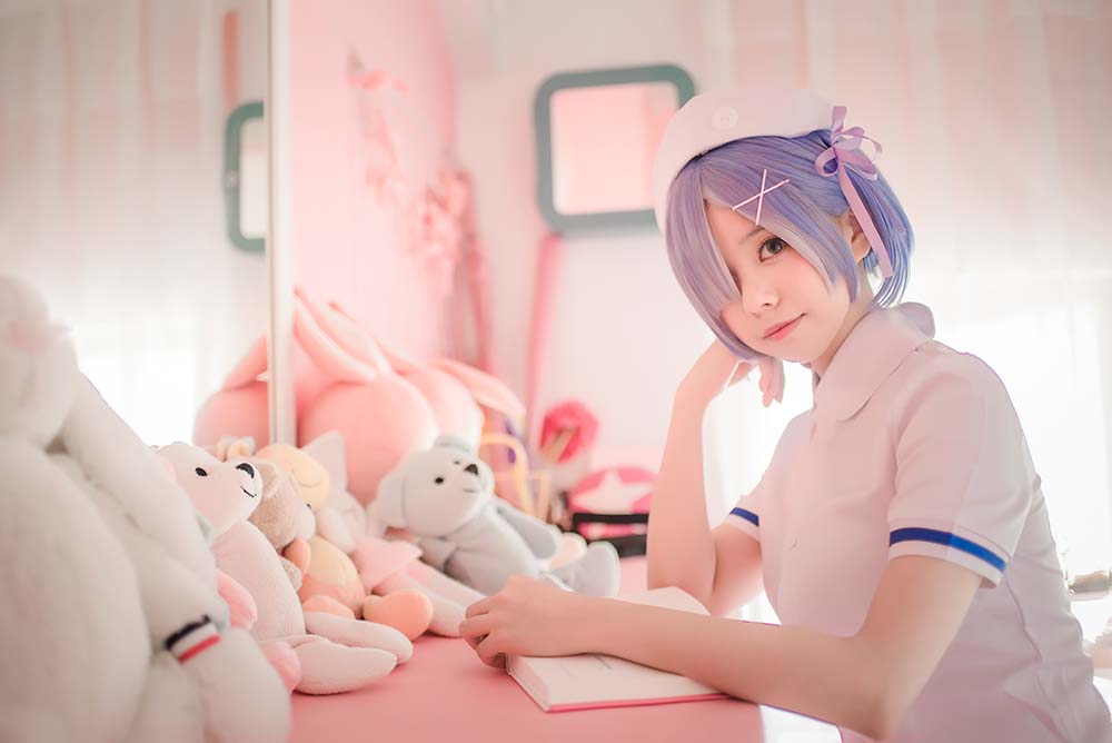 小野妹子w – 蕾姆-护士姐姐 Cosplay-第1张