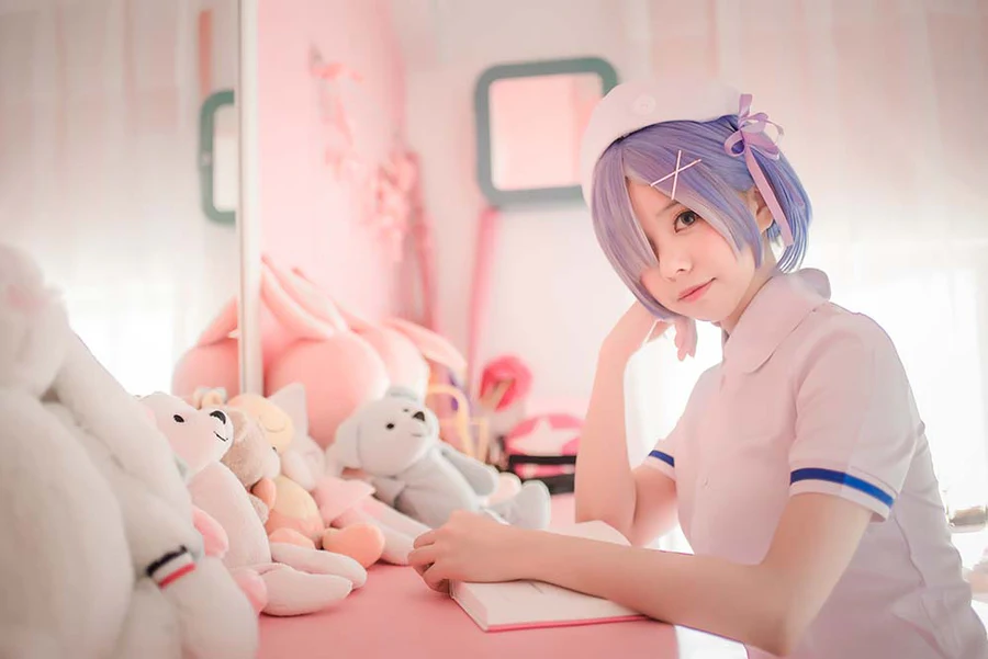 小野妹子w – 蕾姆-护士姐姐 Cosplay-第1张