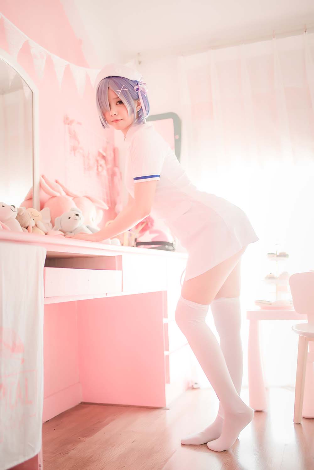 小野妹子w – 蕾姆-护士姐姐 Cosplay-第2张