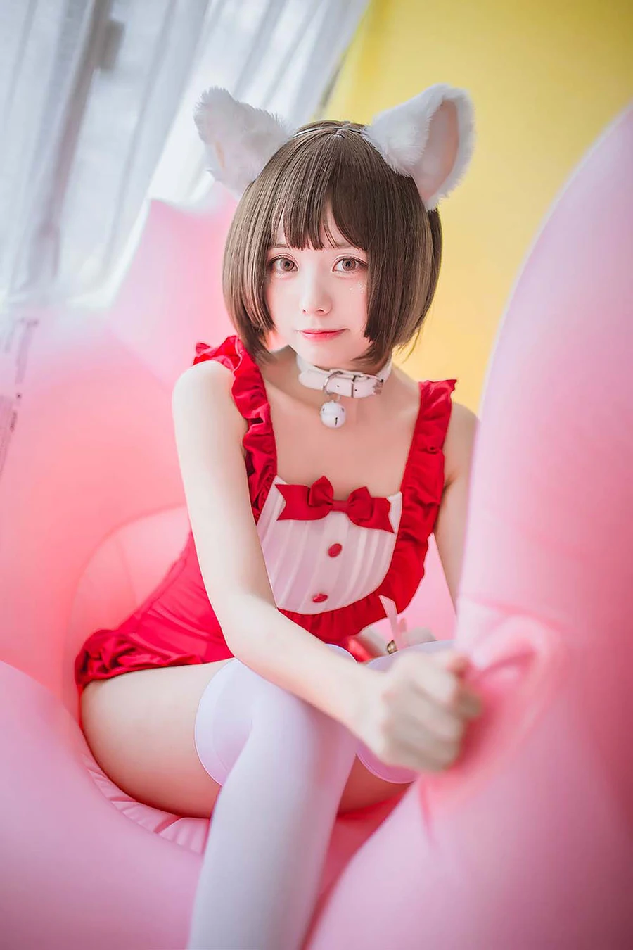 小野妹子w – 猫系泳衣 Cosplay-第2张