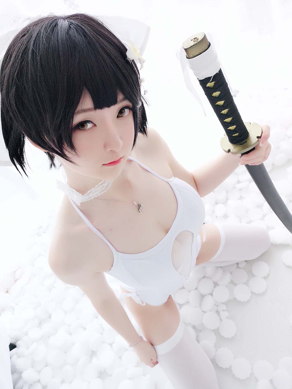 一小央泽 – 高雄·泳装 Cosplay-第1张