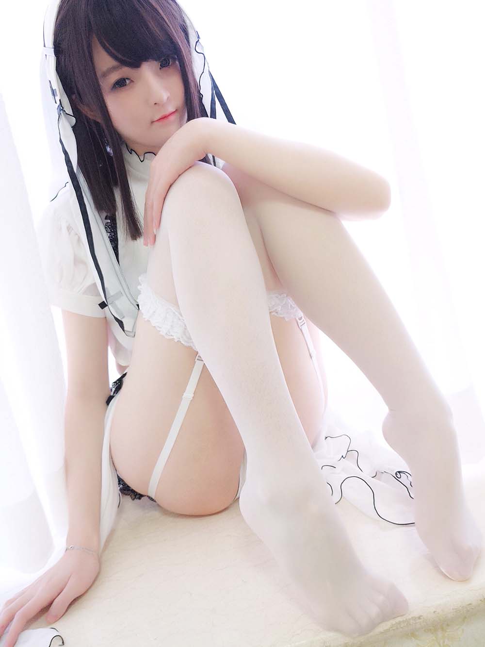 一小央泽 – 白修女 Cosplay-第1张