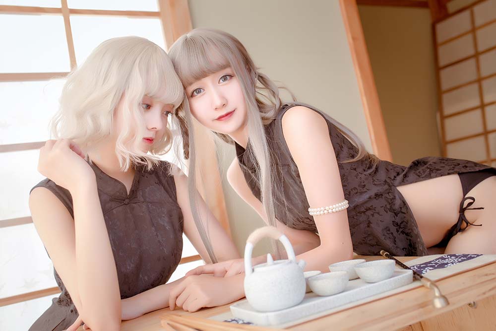小野妹子w – &木绵绵 魔女旗袍 Cosplay-第2张