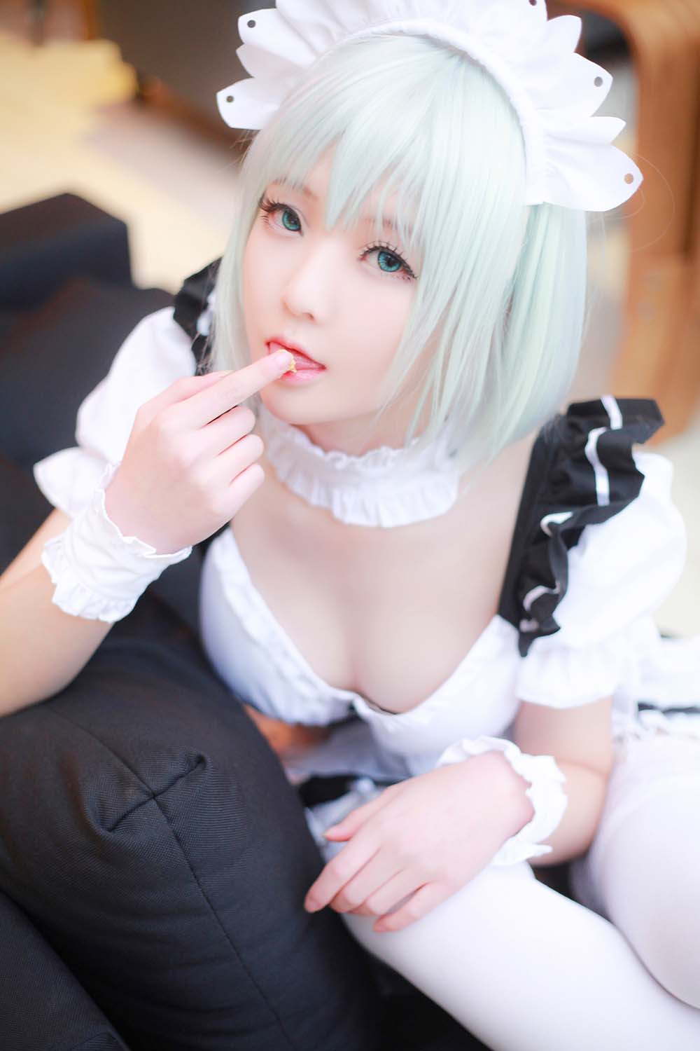 一小央泽 – 女仆鸢一折纸 Cosplay-第2张