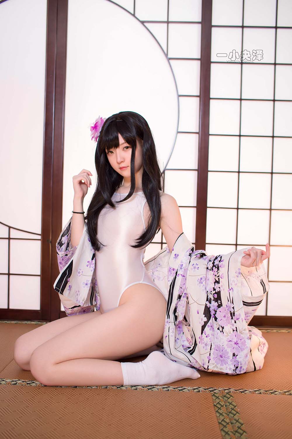 一小央泽 – 泳衣 Cosplay-第1张