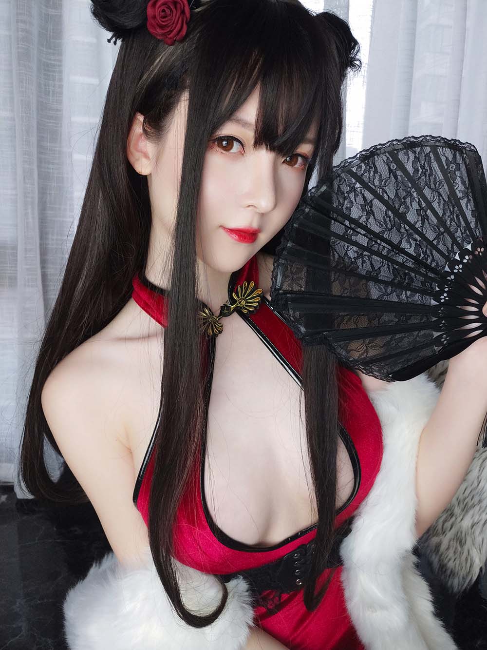 一小央泽 – 新月红玫 Cosplay-第2张