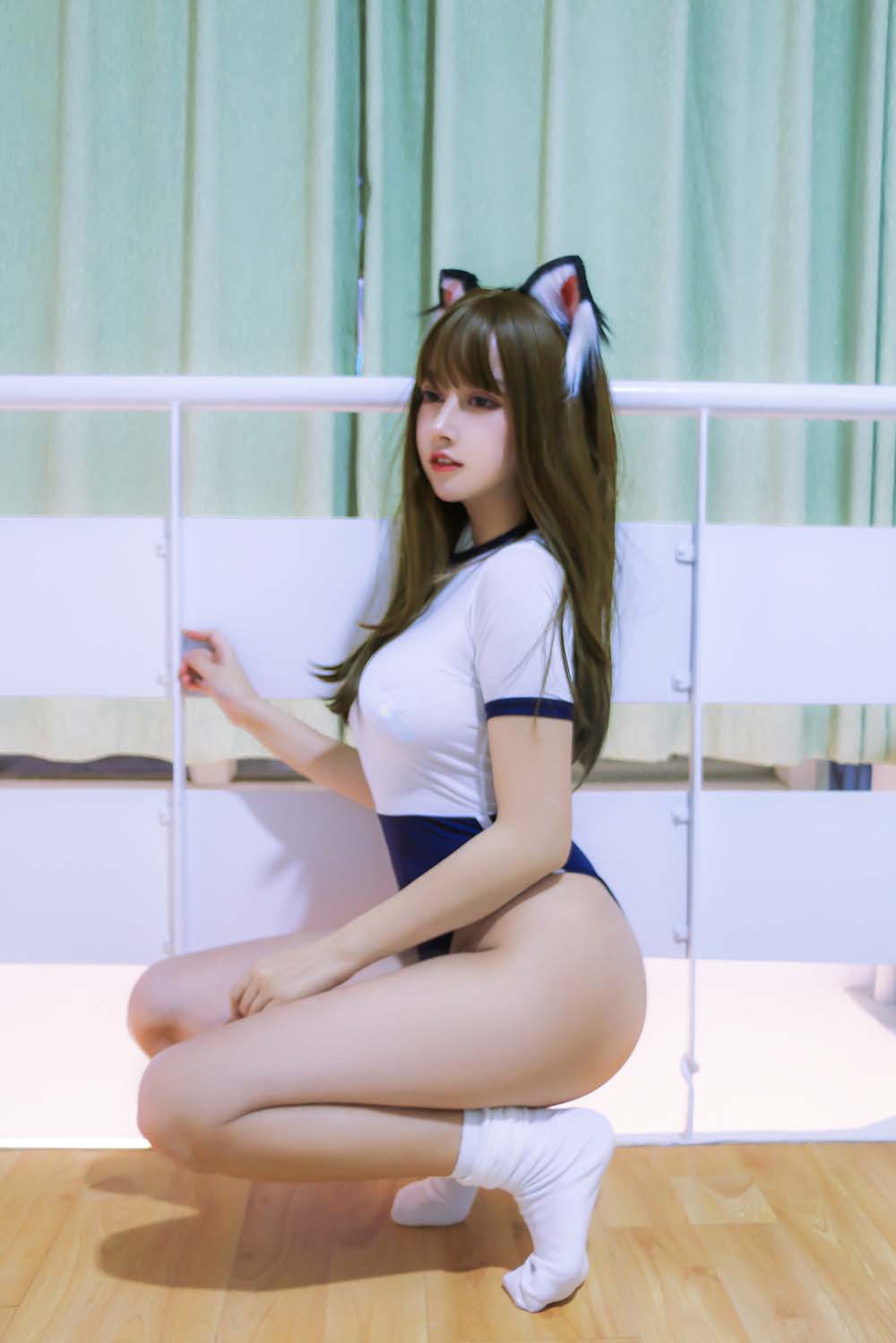 过期米线线喵 – 体操服 Cosplay-第2张