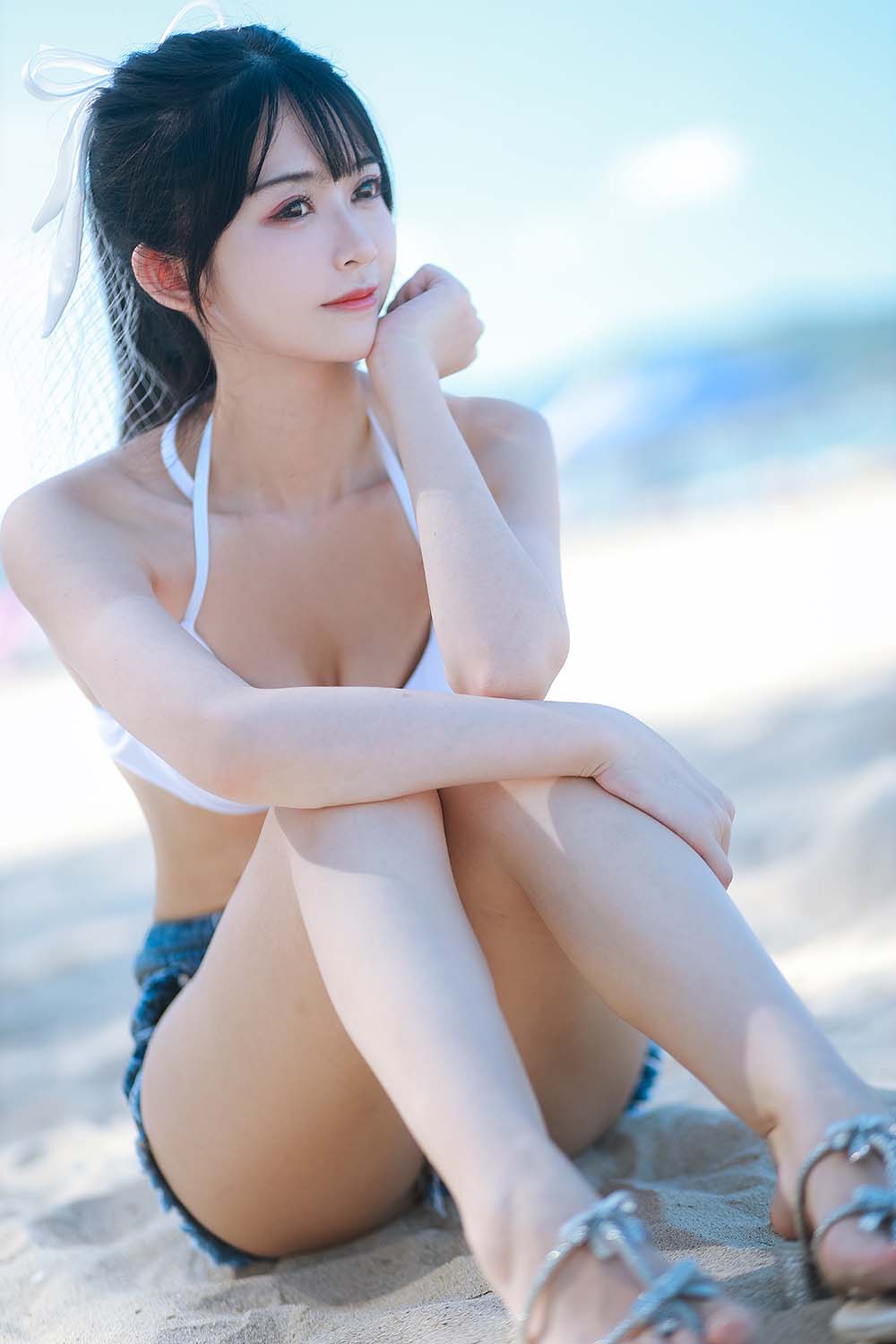 鳗鱼霏儿 – 海边 Cosplay-第1张