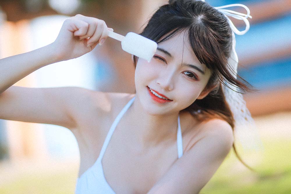 鳗鱼霏儿 – 海边 Cosplay-第2张
