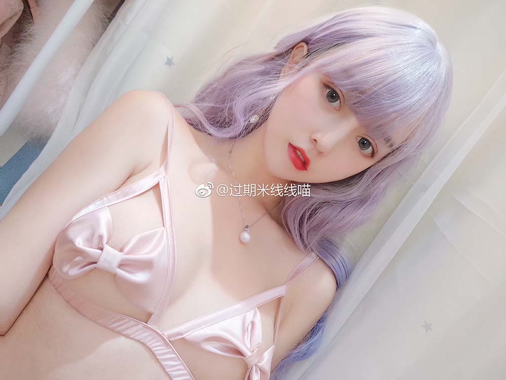 过期米线线喵 – 粉色有动态图 Cosplay-第2张