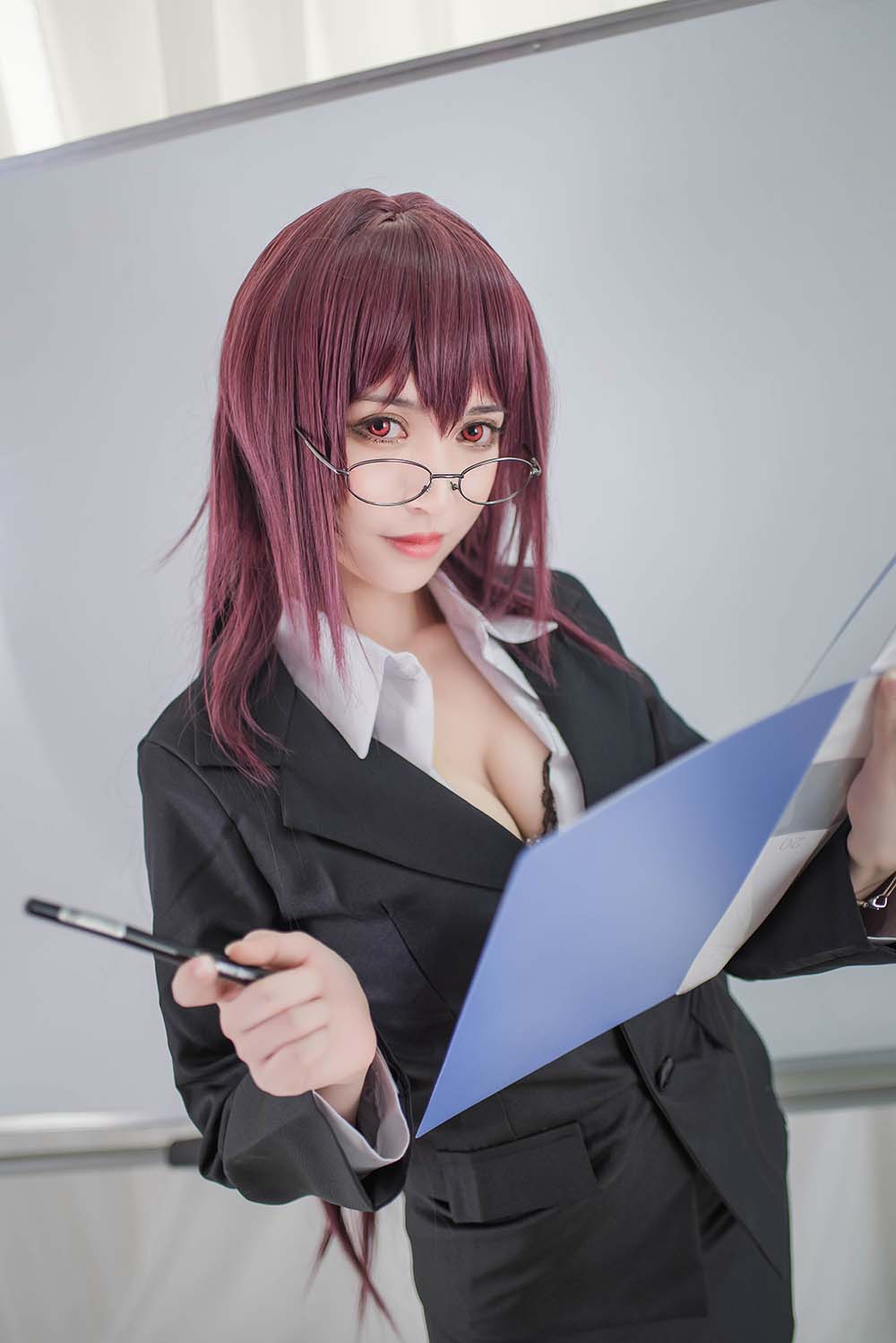 鳗鱼霏儿 – 斯卡哈教师 Cosplay-第1张