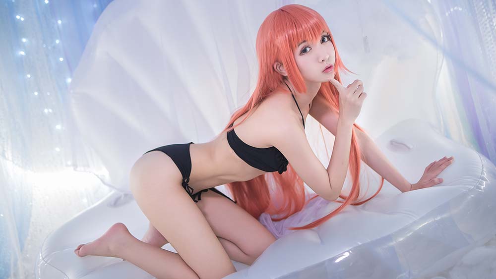 鳗鱼霏儿 – 红发魔女 Cosplay-第1张